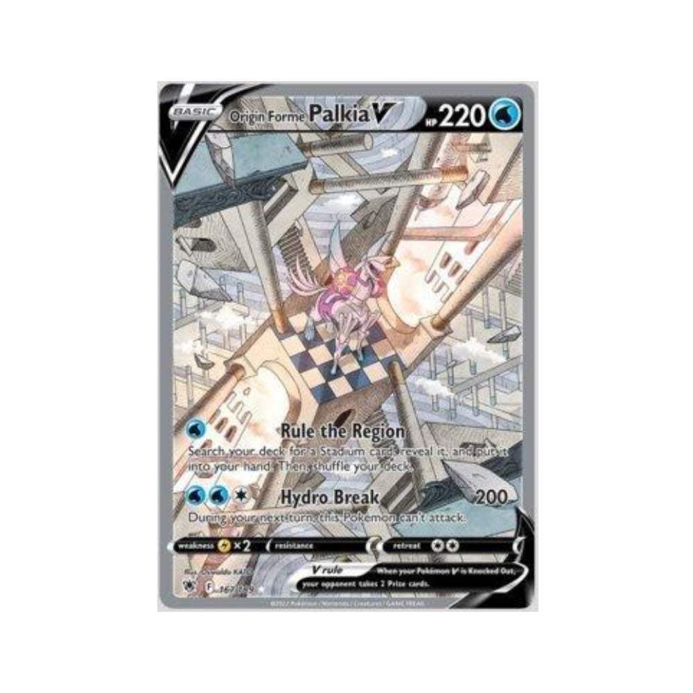 Origin Forme Palkia-V 167/189 in Portuguese Astral Radiance Pokémon TCG