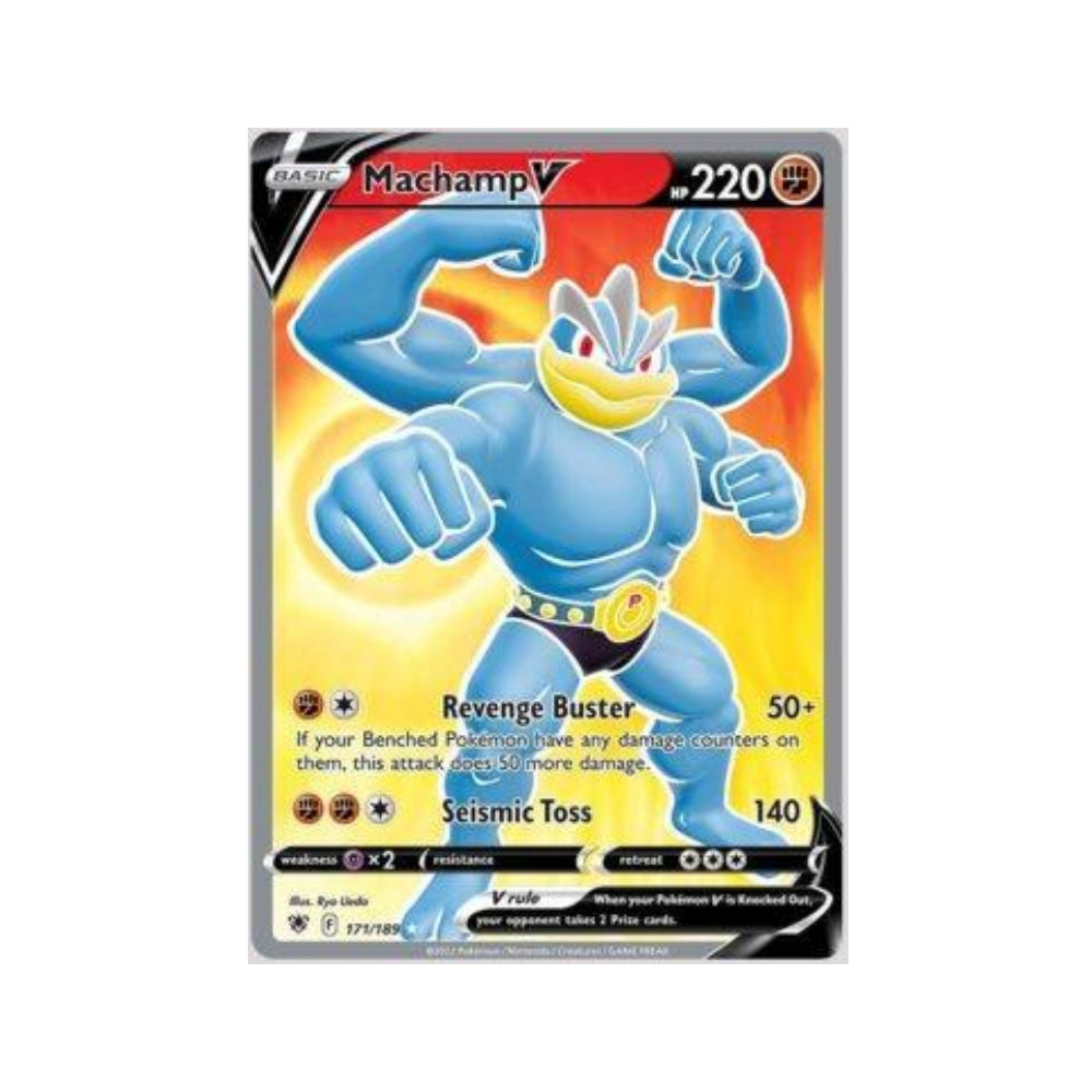 Machamp-V 171/189 in Portuguese Astral Radiance Pokémon TCG