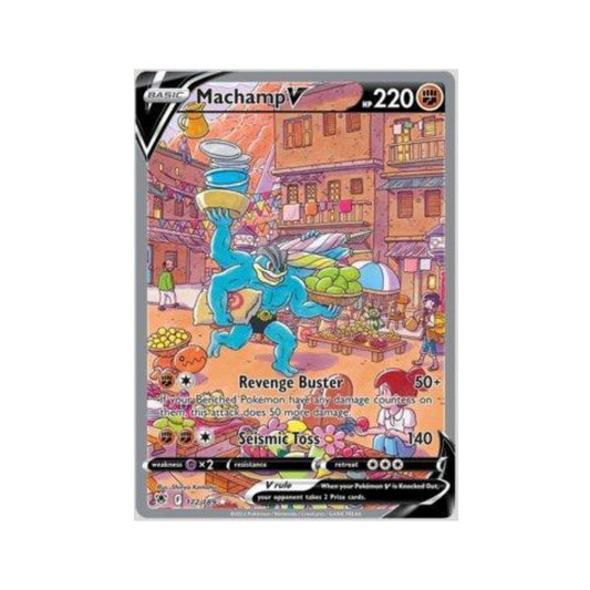 Machamp-V 172/189 in Portuguese Astral Radiance Pokémon TCG