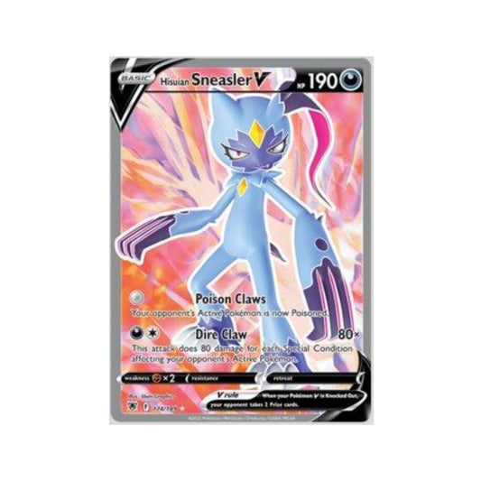 Hisuian Sneasler-V 174/189 in Portuguese Astral Radiance Pokémon TCG