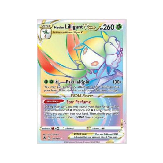 Hisuian Lilligant-VSTAR 190/189 in Portuguese Astral Radiance Pokémon TCG