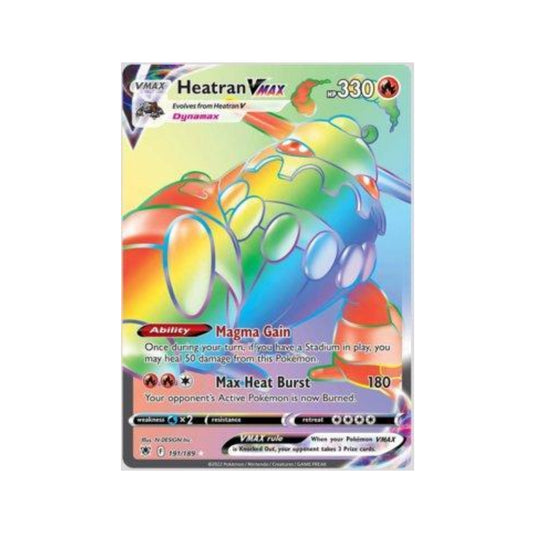 Heatran-VMAX 191/189 in Portuguese Astral Radiance Pokémon TCG