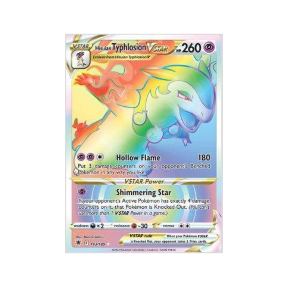 Hisuian Typhlosion-VSTAR 193/189 in Portuguese Astral Radiance Pokémon TCG