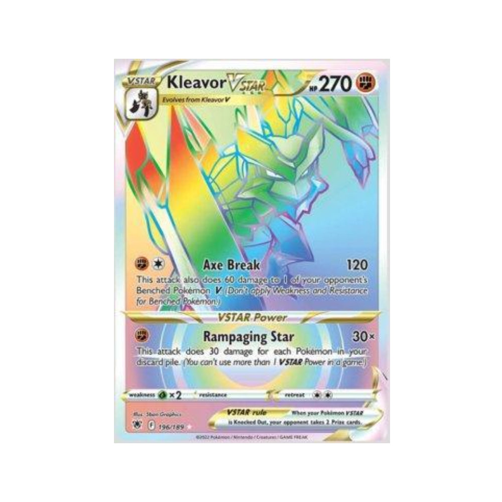 Kleavor-VSTAR 196/189 in Portuguese Astral Radiance Pokémon TCG