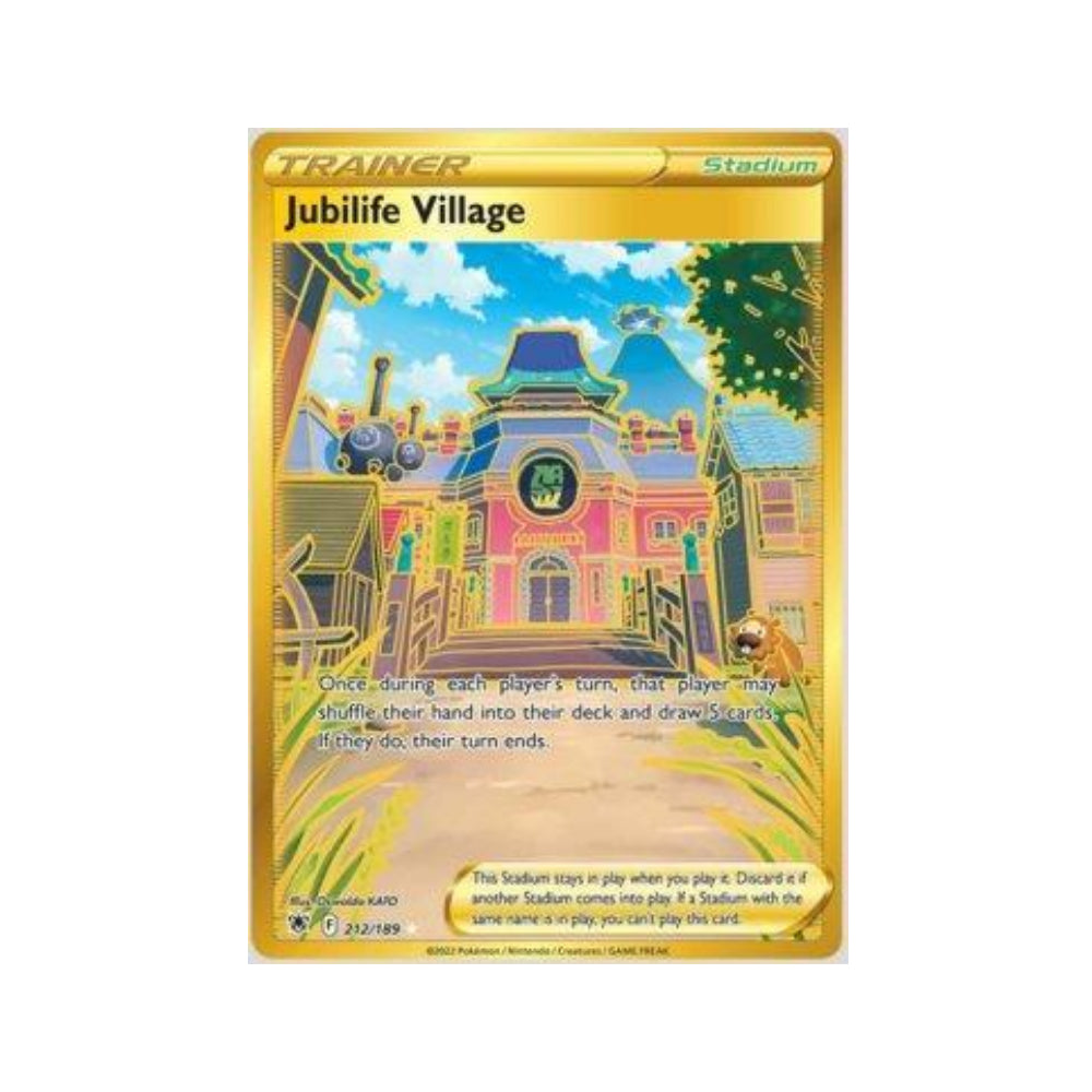 Jubilife Village 212/189 in Portuguese Astral Radiance Pokémon TCG