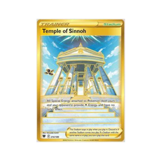 Temple of Sinnoh 214/189 in Portuguese Astral Radiance Pokémon TCG