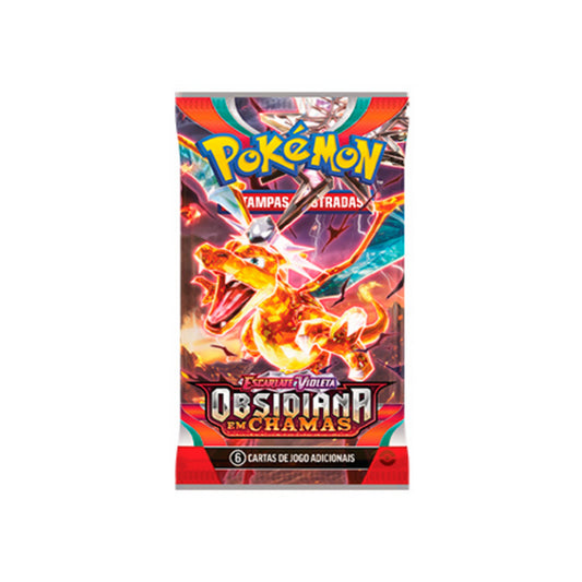 Booster Pack Scarlet and Violet 3 Obsidian Flames in Portuguese