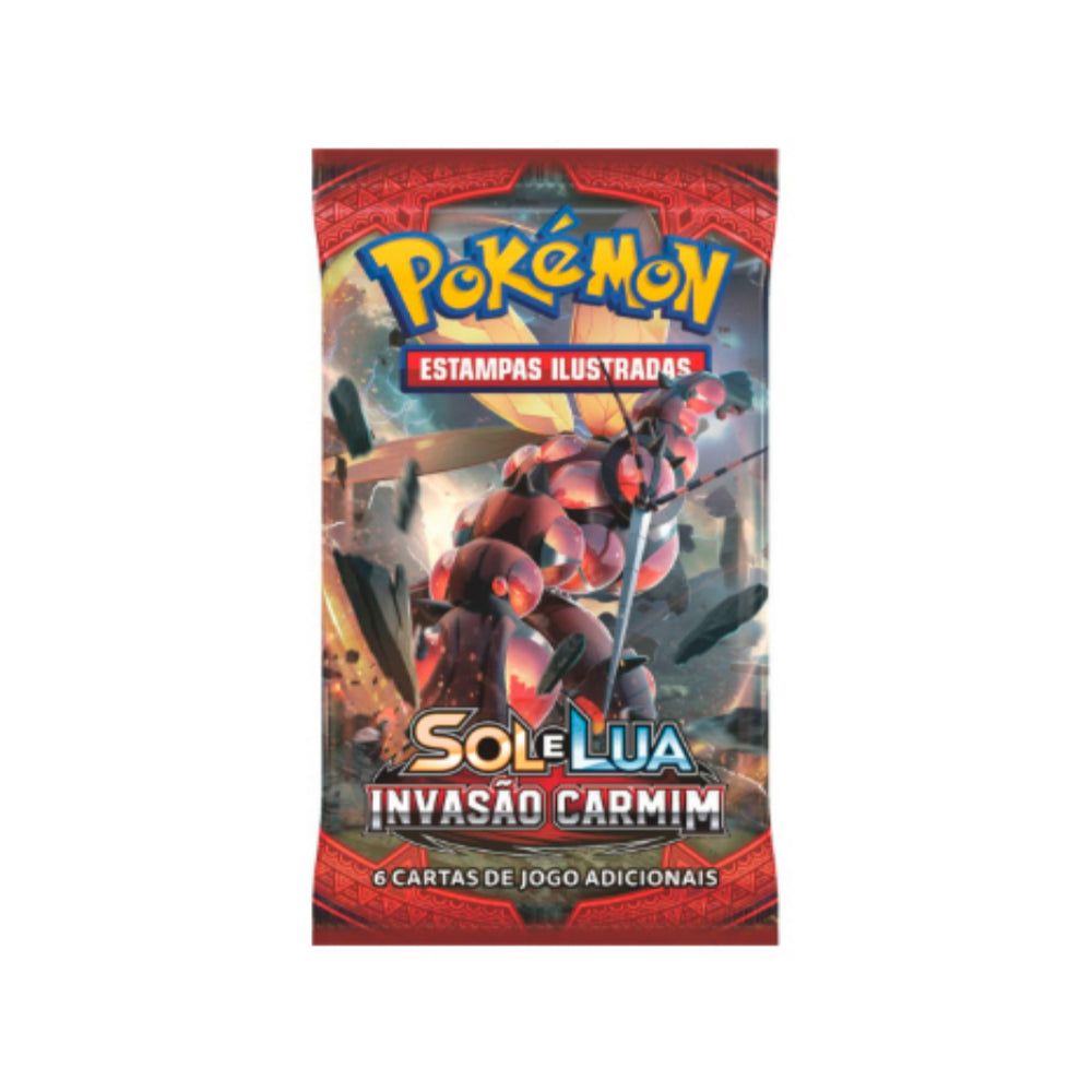 Booster Pack Sun and Moon Crimson Invasion in Portuguese