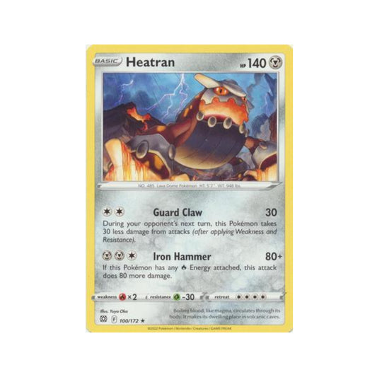 Heatran 100/172 in Portuguese Brilliant Stars Pokémon TCG