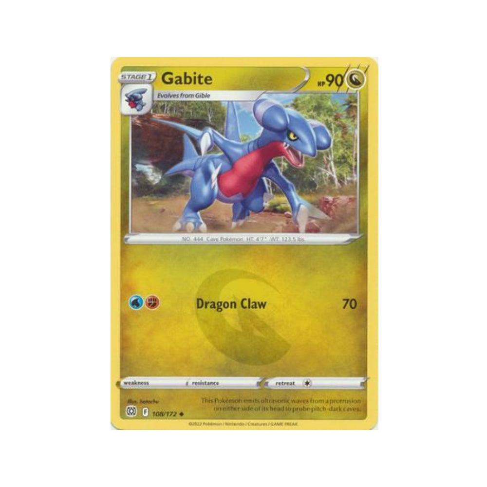 Gabite 108/172 in Portuguese Brilliant Stars Pokémon TCG