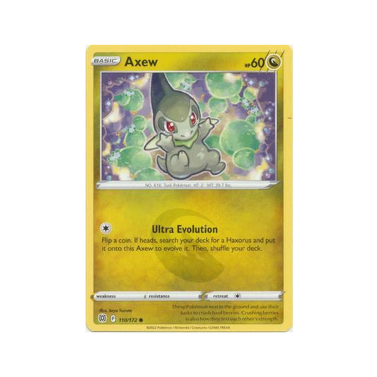 Axew 110/172 in Portuguese Brilliant Stars Pokémon TCG