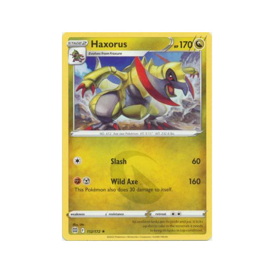 Haxorus 112/172 in Portuguese Brilliant Stars Pokémon TCG