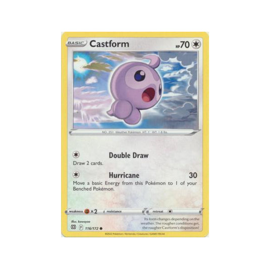 Castform 116/172 in Portuguese Brilliant Stars Pokémon TCG