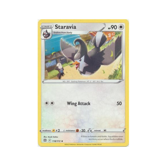 Staravia 118/172 in Portuguese Brilliant Stars Pokémon TCG