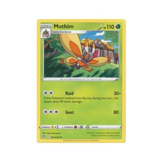 Mothim 11/172 in Portuguese Brilliant Stars Pokémon TCG