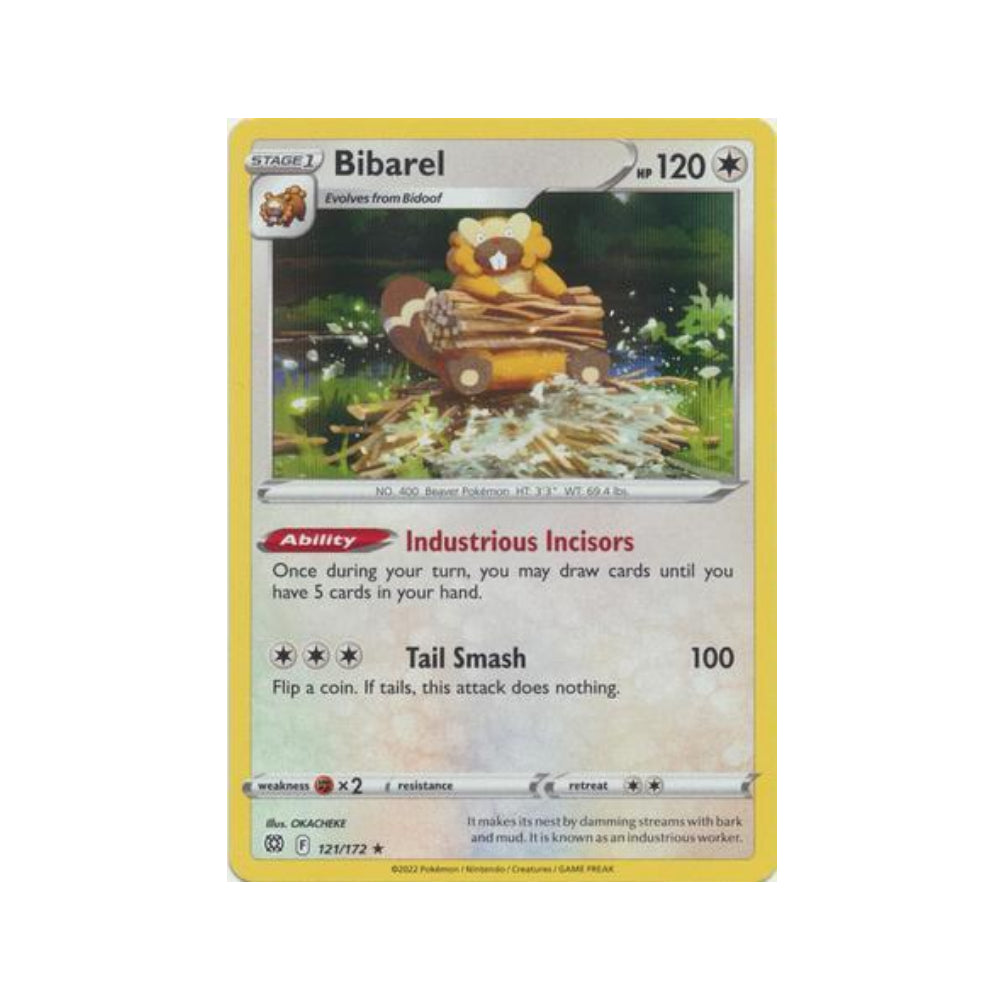 Bibarel 121/172 in Portuguese Brilliant Stars Pokémon TCG