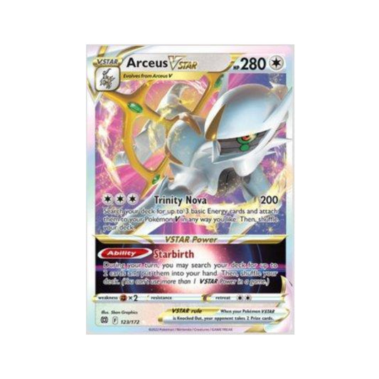 Arceus-VSTAR 123/172 in Portuguese Brilliant Stars Pokémon TCG