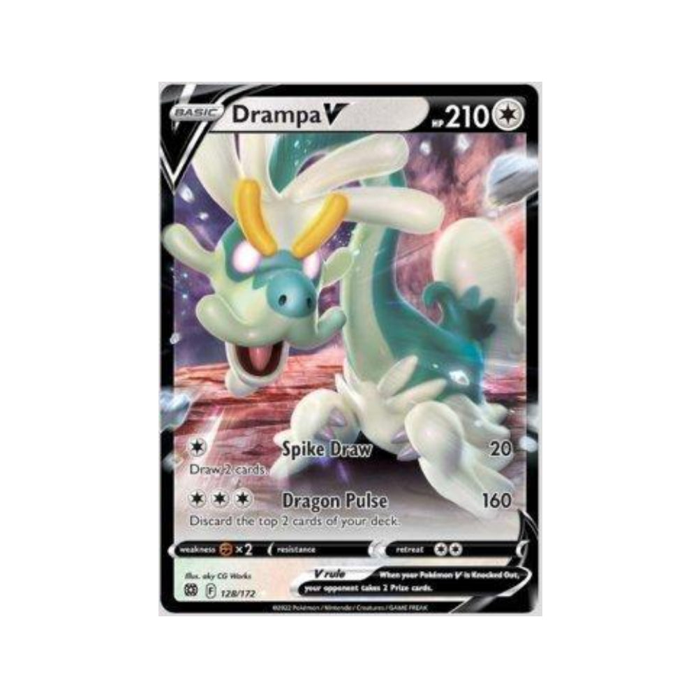 Drampa-V 128/172 in Portuguese Brilliant Stars Pokémon TCG