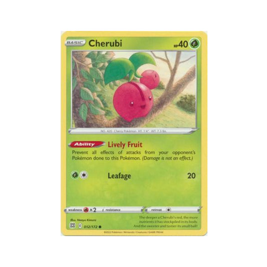 Cherubi 12/172 in Portuguese Brilliant Stars Pokémon TCG