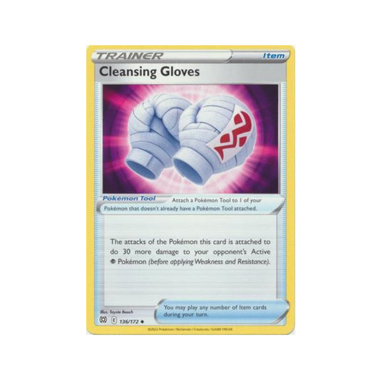 Cleansing Gloves 136/172 in Portuguese Brilliant Stars Pokémon TCG