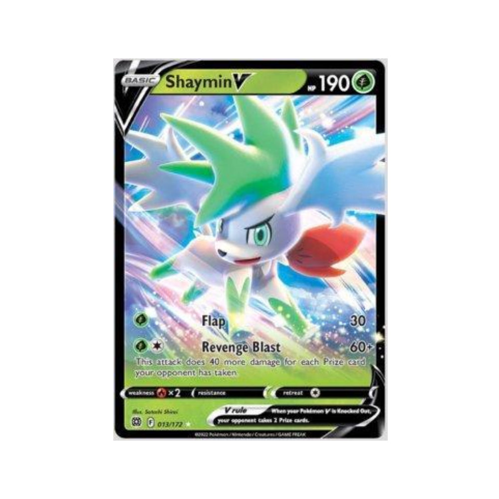 Shaymin-V 13/172 in Portuguese Brilliant Stars Pokémon TCG