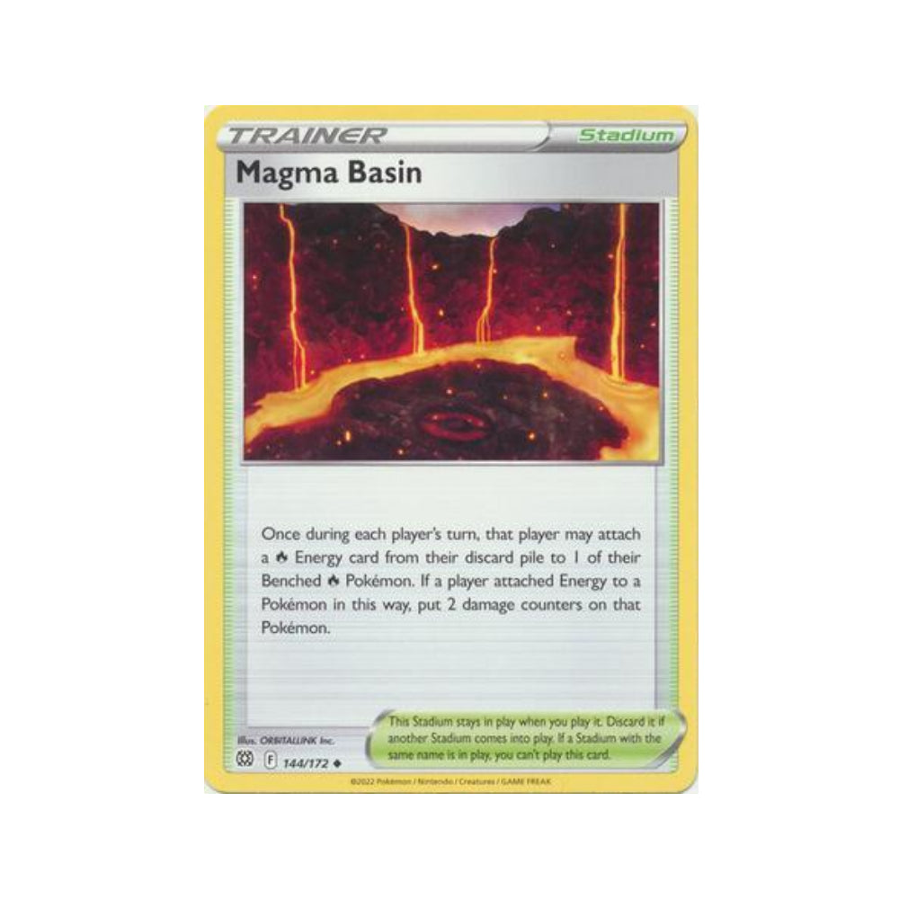 Magma Basin 144/172 in Portuguese Brilliant Stars Pokémon TCG