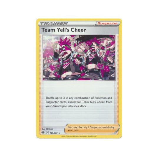 Team Yell's Cheer 149/172 in Portuguese Brilliant Stars Pokémon TCG