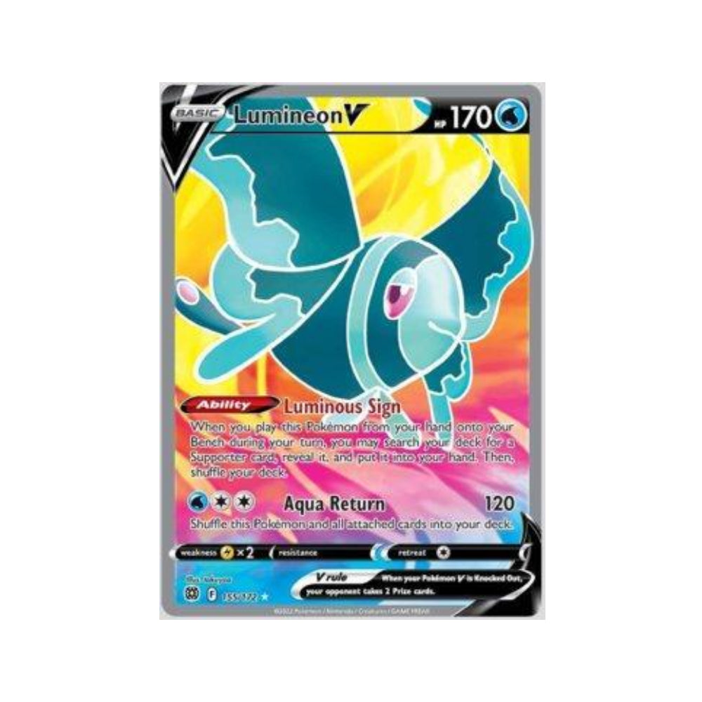 Lumineon-V 155/172 in Portuguese Brilliant Stars Pokémon TCG