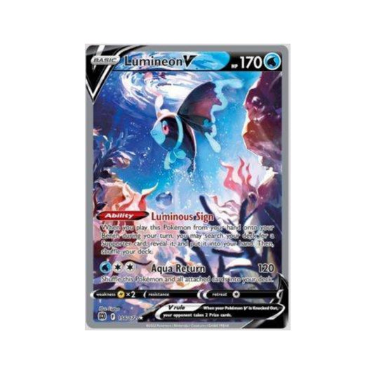 Lumineon-V 156/172 in Portuguese Brilliant Stars Pokémon TCG