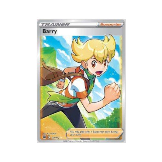 Barry 167/172 in Portuguese Brilliant Stars Pokémon TCG