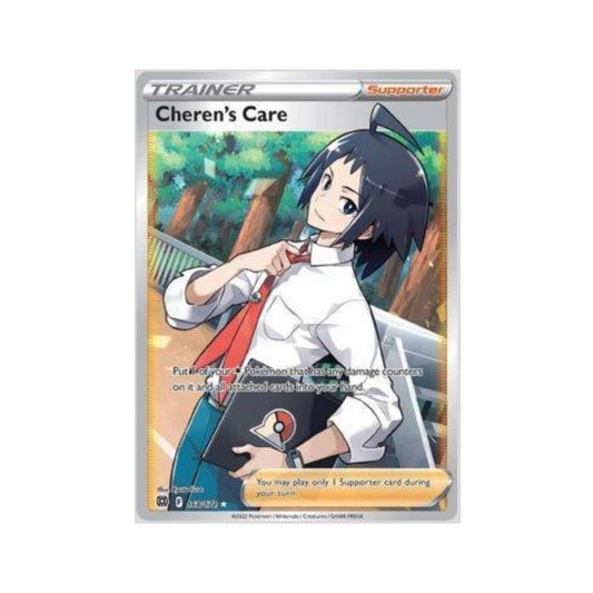 Cheren's Care 168/172 in Portuguese Brilliant Stars Pokémon TCG