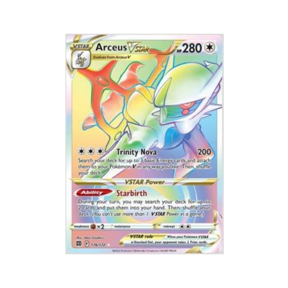 Arceus-VSTAR 176/172 in Portuguese Brilliant Stars Pokémon TCG