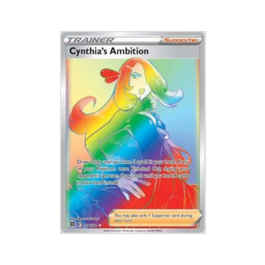 Cynthia's Ambition 178/172 in Portuguese Brilliant Stars Pokémon TCG