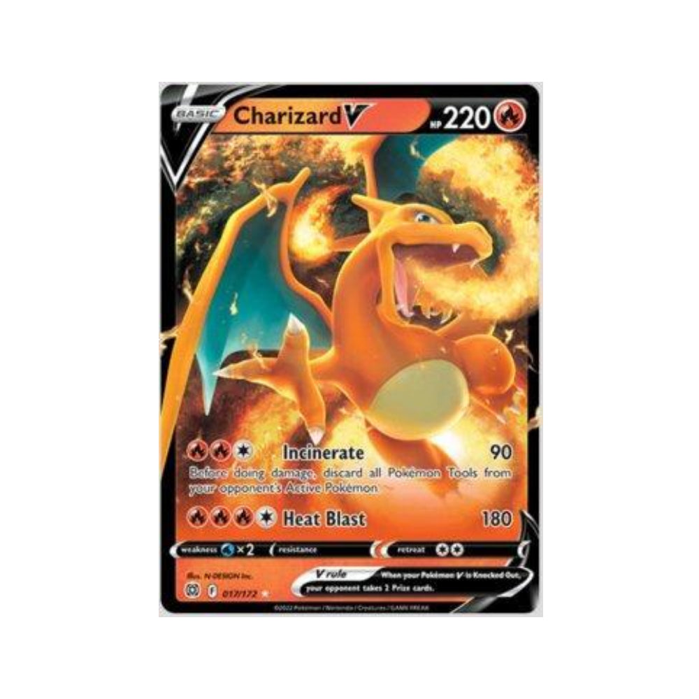 Charizard-V 17/172 in Portuguese Brilliant Stars Pokémon TCG