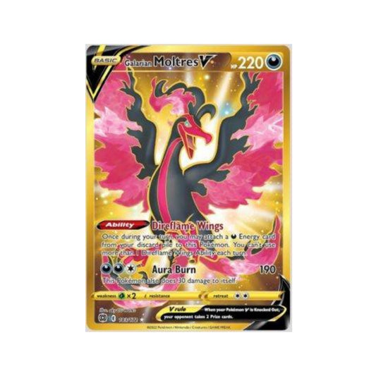 Galarian Moltres-V 183/172 in Portuguese Brilliant Stars Pokémon TCG