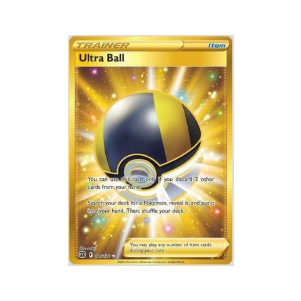 Ultra Ball 186/172 in Portuguese Brilliant Stars Pokémon TCG