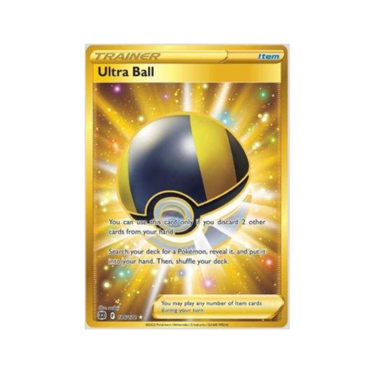 Ultra Ball 186/172 in Portuguese Brilliant Stars Pokémon TCG