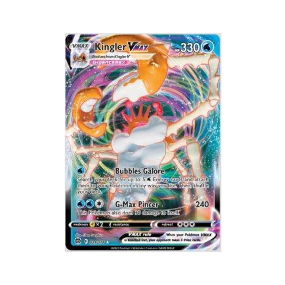 Kingler-VMAX 29/172 in Portuguese Brilliant Stars Pokémon TCG