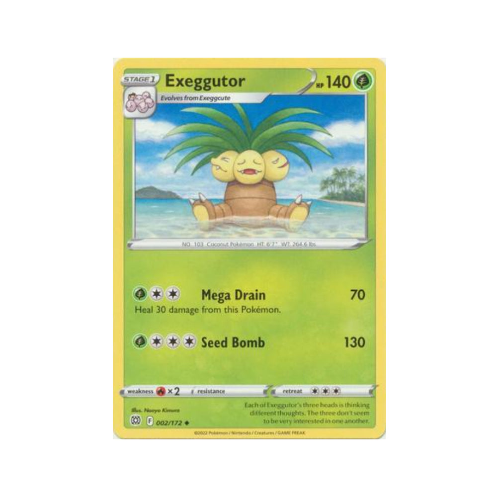 Exeggutor 2/172 in Portuguese Brilliant Stars Pokémon TCG