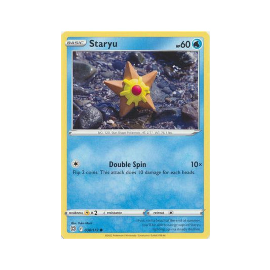 Staryu 30/172 in Portuguese Brilliant Stars Pokémon TCG