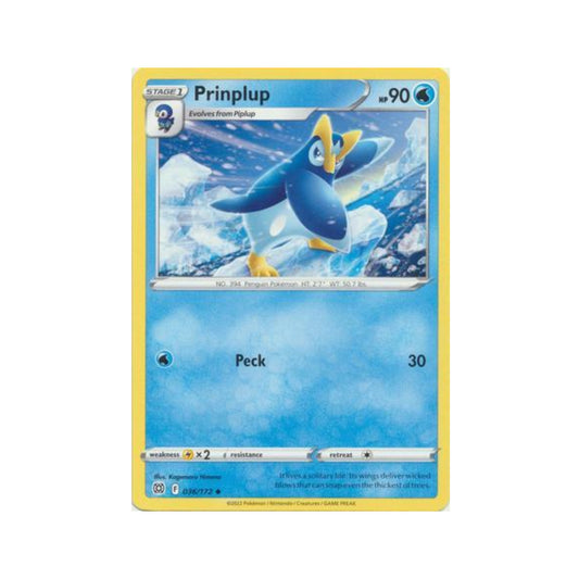 Prinplup 36/172 in Portuguese Brilliant Stars Pokémon TCG