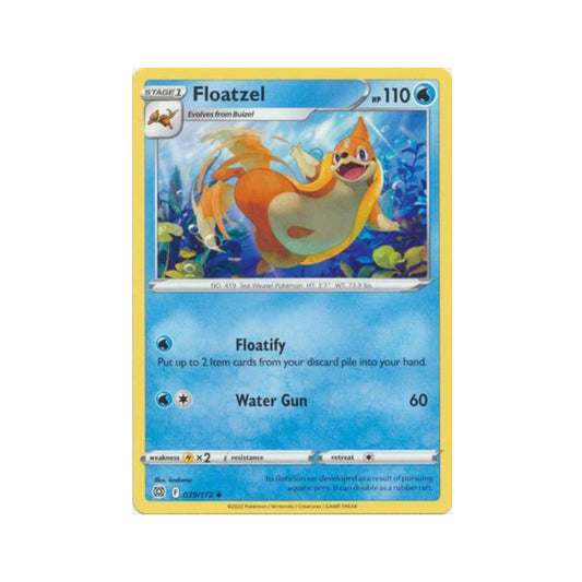 Floatzel 39/172 in Portuguese Brilliant Stars Pokémon TCG