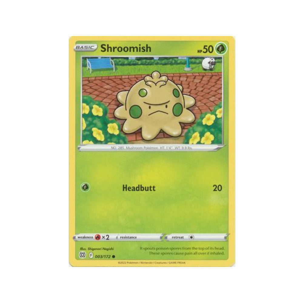 Shroomish 3/172 in Portuguese Brilliant Stars Pokémon TCG