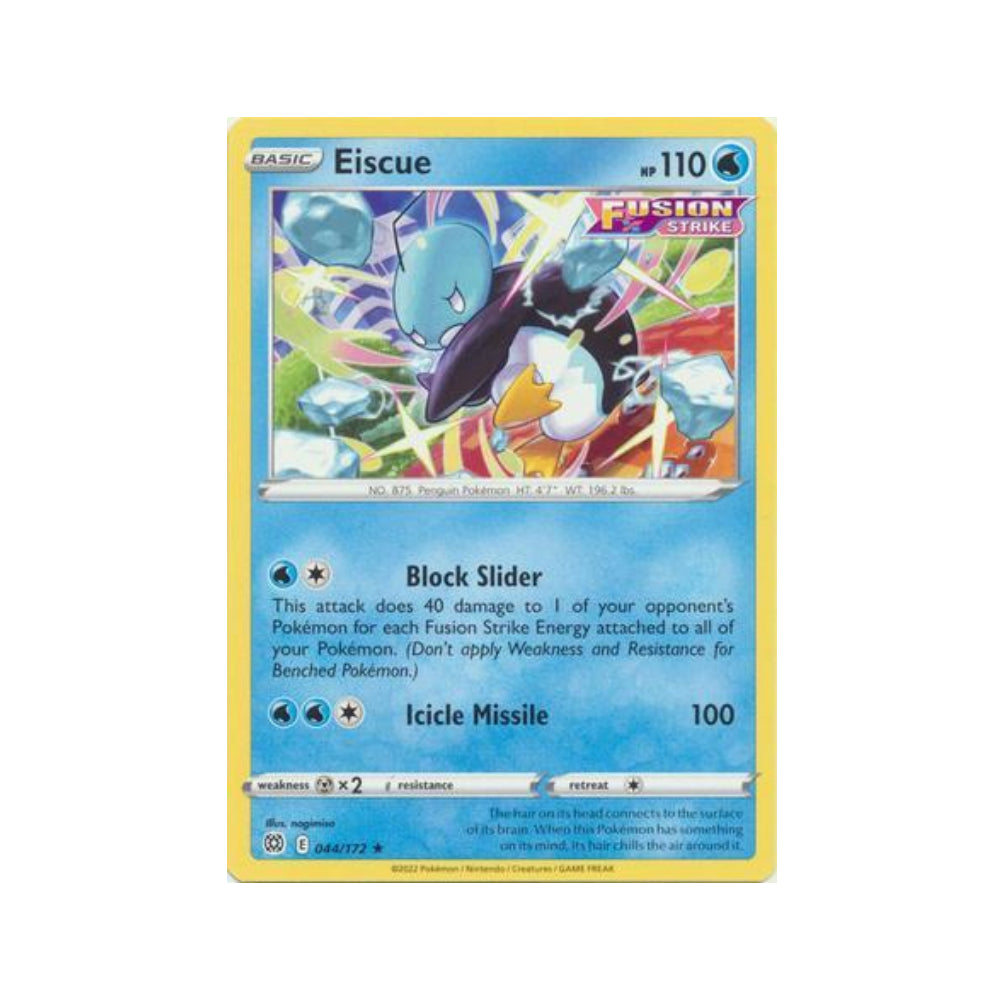 Eiscue 44/172 in Portuguese Brilliant Stars Pokémon TCG