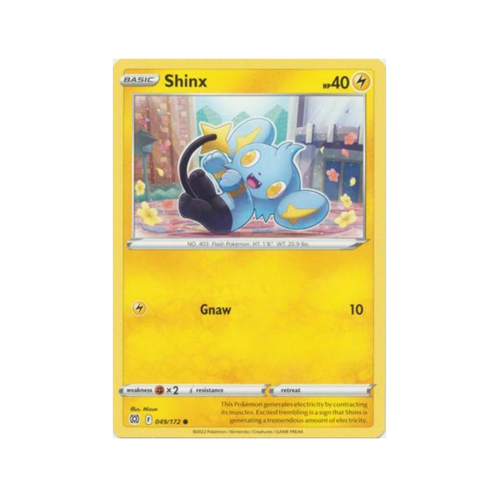 Shinx 49/172 in Portuguese Brilliant Stars Pokémon TCG