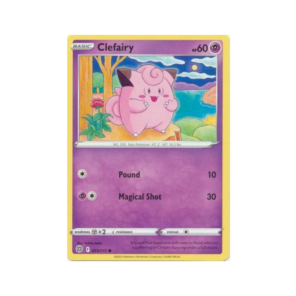 Clefairy 53/172 in Portuguese Brilliant Stars Pokémon TCG