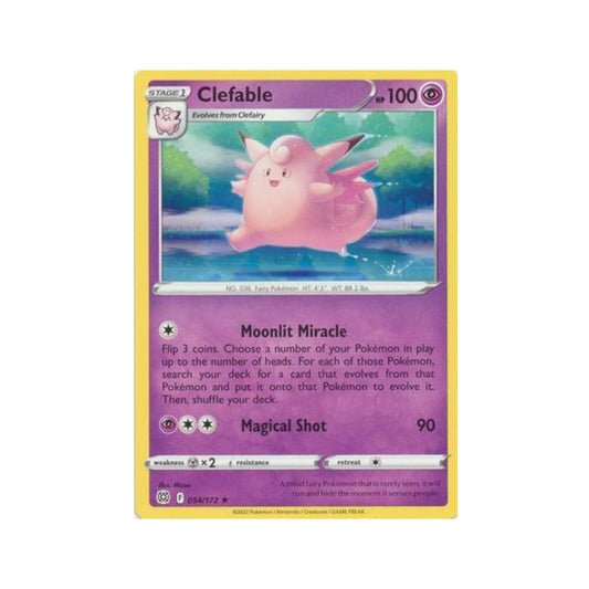 Clefable 54/172 in Portuguese Brilliant Stars Pokémon TCG