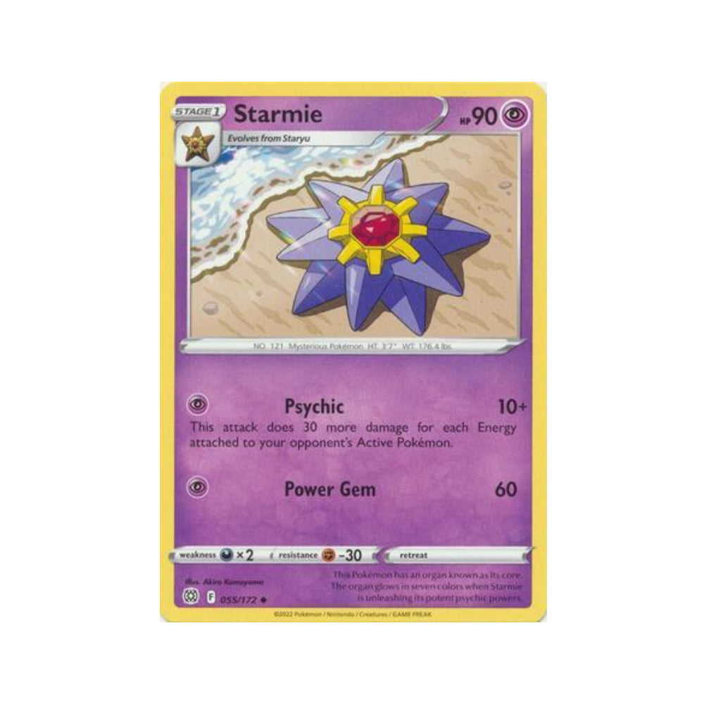 Starmie 55/172 in Portuguese Brilliant Stars Pokémon TCG