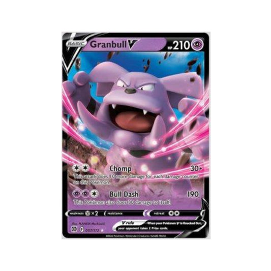 Granbull-V 57/172 in Portuguese Brilliant Stars Pokémon TCG