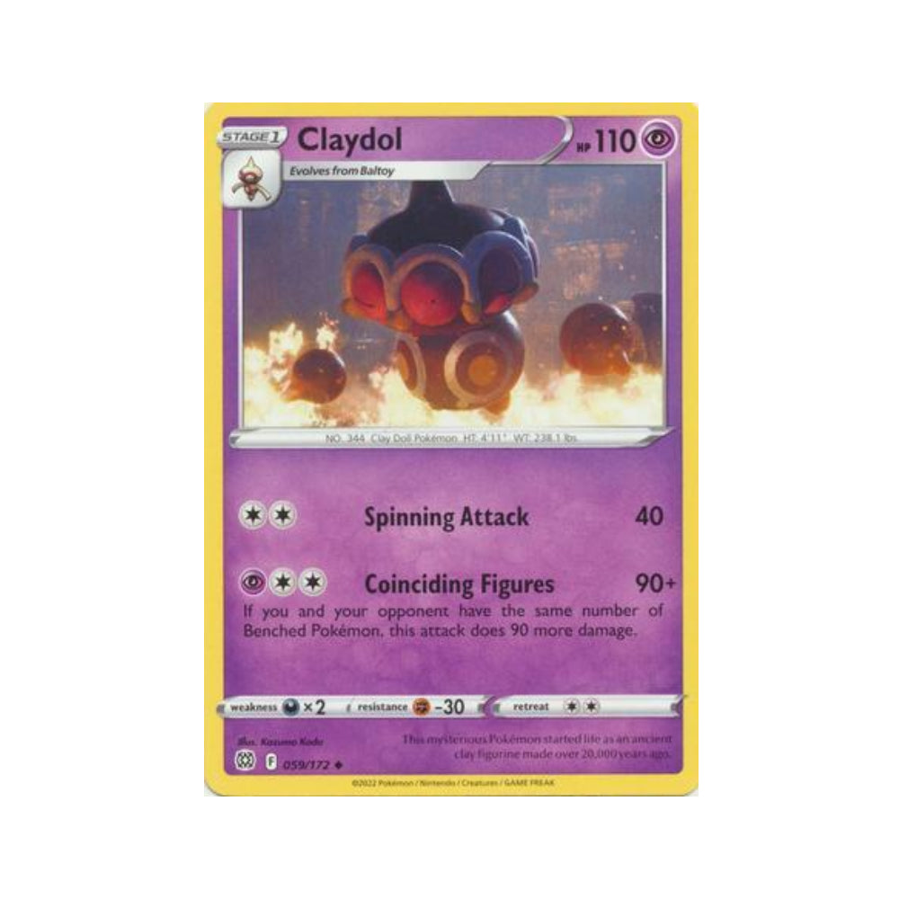 Claydol 59/172 in Portuguese Brilliant Stars Pokémon TCG